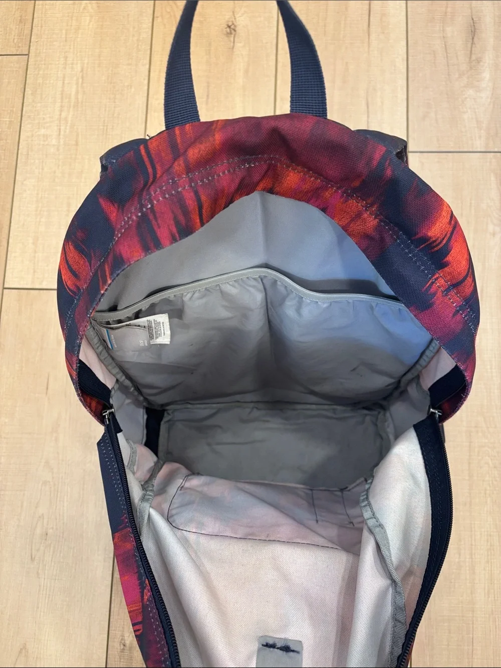 Columbia Red and Orange Graphic Backpack